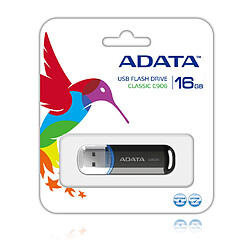 ADATA C906 lecteur USB flash 16 Go 2.0 Connecteur USB Type-A Noir