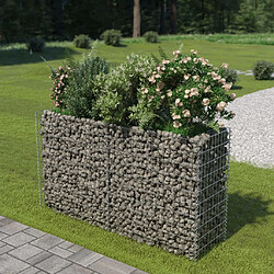 Maison Chic Jardinière,Lit surélevé - Bac à fleurs - pot de fleur à gabion Acier galvanisé 180x50x100 cm -GKD33571