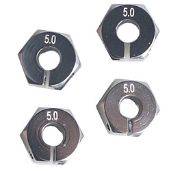 Acheter 12mm mise à niveau des pièces hexagonales roues coupleur de base 5.0 épais pour hsp rc pièces gris