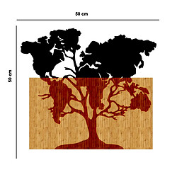 Avis EPIKASA Décoration Murale en Métal et Bois Arbre 9