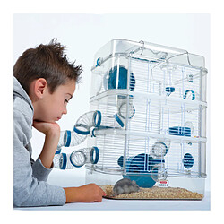 ZOLUX Cage pour petits rongeurs Rody 3 trio bleu.