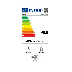 Réfrigérateur combiné 60cm 344l nofrost blanc - RB33B610FWW - SAMSUNG