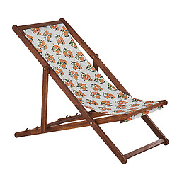 Acheter Beliani Chaise longue Bois Marron foncé ANZIO