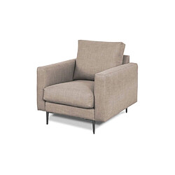 Avis MAISON AUBERTIN Fauteuil Caruso Tissu Taupe 1 Place