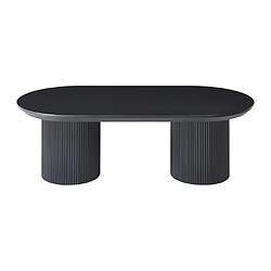 Vente-Unique Table basse en MDF - Noir - LORIMILA