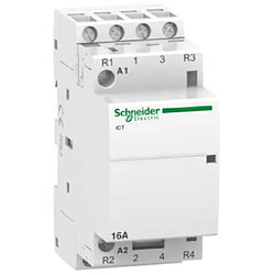 contacteur - ict - 16a - 2no+2nf - 240vca - schneider electric a9c22818