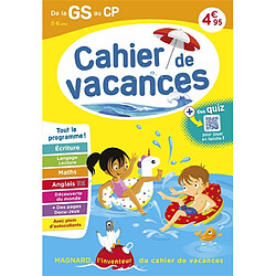 Cahier de vacances de la GS au CP, 5-6 ans : tout le programme !