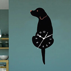 Acheter Dessin Animé Acrylique Balançoire Quartz Horloge Murale Chien Queue Enfants Chambre Pépinière Décor E