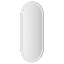 Maison Chic Miroir à LED,Miroir Lumineux LED pour salle de bain,Miroir decoration 80x35 cm ovale -MN16182 pas cher