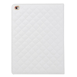 Avis Wewoo Smart Cover blanc pour iPad Air 2 / 6 Couronne Plaid Texture horizontale Flip Smart étui en cuir avec support