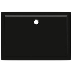 Acheter vidaXL Receveur de douche rectangulaire ABS Noir 70x100 cm