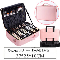 Universal Boîte de maquillage tissulaire grande capacité Sac à maquillage imperméable Accessoires Boîte de maquillage tissulaire Coffret de cosmétique Voyage Beauté Ongles Coffret de cosmétique