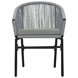 Avis Maison Chic Lot de 2 Chaises de jardin,Fauteuil d'extérieur Anthracite Rotin PE -MN67292