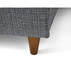 Lisa Design Anna - canapé d'angle gauche 5 places convertible en velours texturé pas cher