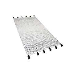 Beliani Tapis noir et blanc 80 x 150 cm GEMLIK