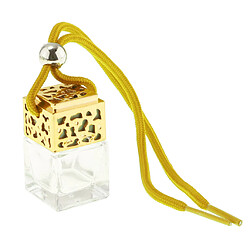 Acheter Vide bouteille de parfum en verre rechargeable suspendu pendentif voiture décor à la maison or