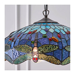 Acheter Interiors 1900 Suspension 41 cm Dragonfly Blue, verre et métal