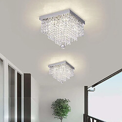 Avis Stoex LED Lustre Plafonnier en Cristal Acier Inoxydable Moderne Lampe de Plafond, Pendentif Style Design élégant Lumière K9 Cristal