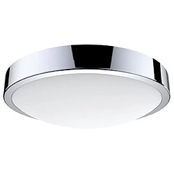 plafonnier à led - aric c4 - 16w - 4000k - chromé - ip44 - détecteur - aric 50514