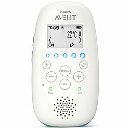 PHILIPS AVENT SCD731/26 Ecoute-bebe DECT LCD - Bleu et blanc