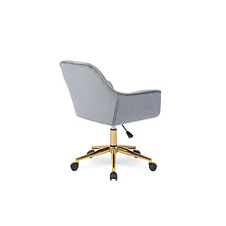 Acheter Vivaldi Fauteuil Pivotant MILAN Gris Velours