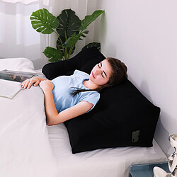 Acheter VerCart Arc Coussin de Lecture, Dossier de Tête de Lit, Soutien Dorsal Oreiller, Velours Noir 180cm