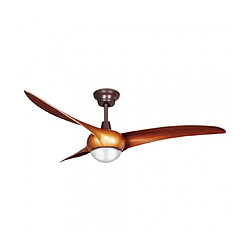 faro Plafonnier ventilateur Helix Verre,acier Opale,Immitation bois Matériau : Verre,acier Coloris : Opale,Immitation bois Type d'ampoule : LED intégré Puissance Max en Watts (W) : 5 Speed DC Motor Fan,6 LED Light,Lo 4 | 8 | 14 | 21 | 36 High Ampoules incl