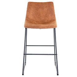 Mendler 2x tabouret de bar HWC-D70, chaise bar/comptoir, tissu ~ style vintage, imitation de daim pas cher