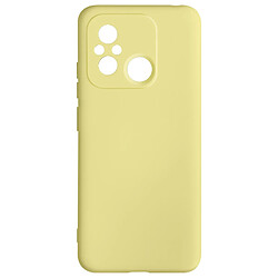 Avizar Coque pour Xiaomi Redmi 12C Semi-rigide Soft-touch Fast Cover Jaune