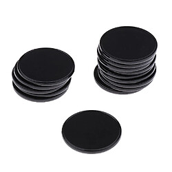 Acheter 100x 25 Mm En Plastique Casino Jetons De Poker Bingo Marqueurs Jeton Jouet Cadeau Noir