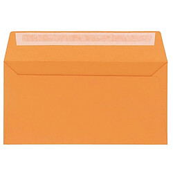 Enveloppe Pollen Clairefontaine clementine 110 x 220 mm - Paquet de 20