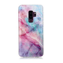 Wewoo Coque Fine Pour Galaxy S9 + Motif de dessin coloré Fabrication IMD Etui de protection en TPU souple ciel rose