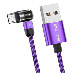 Avis 540 Câble USB De Chargement Magnétique 360180 Violet 1m Micro USB