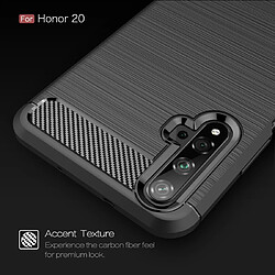 Avis Wewoo Coque Souple TPU en fibre de carbone pour Huawei Honor 20 rouge