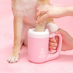 Avis Tasse De Nettoyage De Pattes De Chien Doux Doux Pour Animaux De Compagnie 360 degrés Nettoyant Silicone Rose