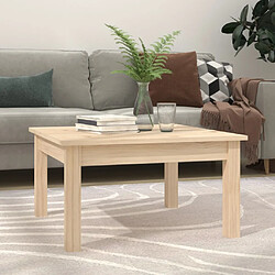 ComfortXL Table Basse 55x55x30 Cm Bois Massif De Pin