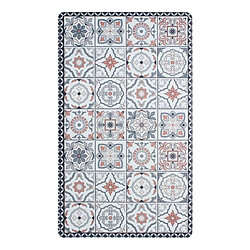 Thedecofactory AZULEJOS VINYLE - Tapis de cuisine carreaux ciment terra cotta 45x75