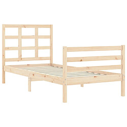 Acheter vidaXL Cadre de lit sans matelas 100x200 cm bois massif