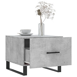 Acheter Maison Chic Lot de 2 Tables basses,Table Console pour salon gris béton 50x50x40 cm bois d'ingénierie -MN89720