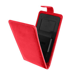 Avizar Etui Smartphone Universel Clapet Vertical Portefeuille Taille L rouge