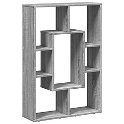 vidaXL Bibliothèque sonoma gris 63x20x90 cm bois d'ingénierie