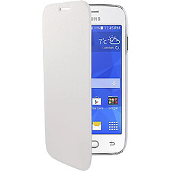 Swisscharger Swiss Charger - Etui folio slim en simili cuir pour Samsung Galaxy Ace 4 - Blanc