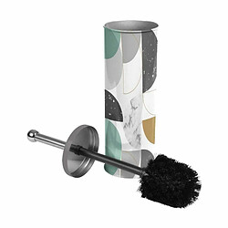 Paris Prix Brosse WC Imprimée Geomarbre 37cm Bleu