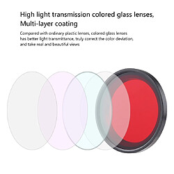 Avis Wewoo Filtre lentille de couleur rouge plongée 32mm pour le boîtier de de téléphone