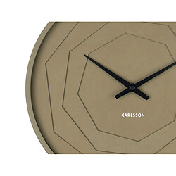 Karlsson Horloge murale Layered Origami - Vert mousse