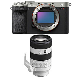 Sony Alpha a7CR (argent) Appareil photo sans miroir + Sony FE 70-200 mm f4 Macro G OSS II (SEL70200G2)