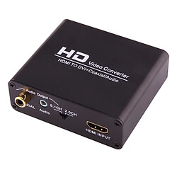 Wewoo X5 HDMI vers DVI avec convertisseur audio coaxial de sortie 3,5 mm