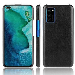 Wewoo Coque Pour Huawei Honor V30 Shockproof Litchi Texture PC + PU Case Black