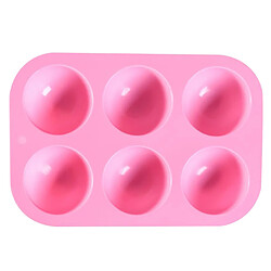 Moule à Muffins En Silicone à 6 Trous Pour Outils De Cuisson De Biscuits à La Gelée Rose pas cher