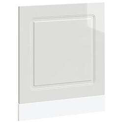 vidaXL Panneau de lave-vaisselle Kalmar blanc brillant 60x1,5x67 cm